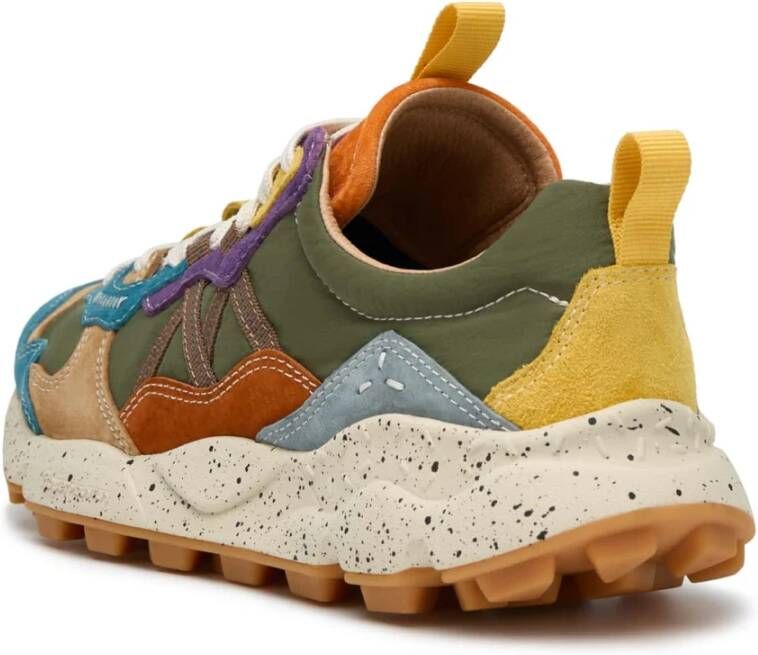 Flower Mountain Suede and technical fabric sneakers Lenzan UNI Multicolor Heren