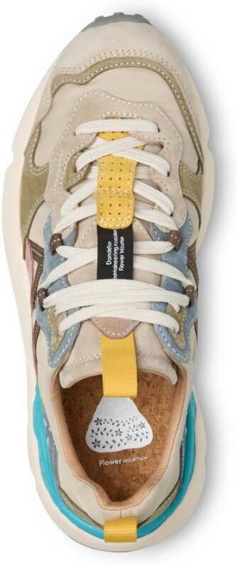 Flower Mountain Suede and technical fabric sneakers Lenzan Woman Multicolor Dames