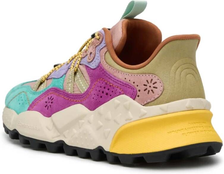 Flower Mountain Suede and technical fabric sneakers Tiger Hill Woman Multicolor Dames