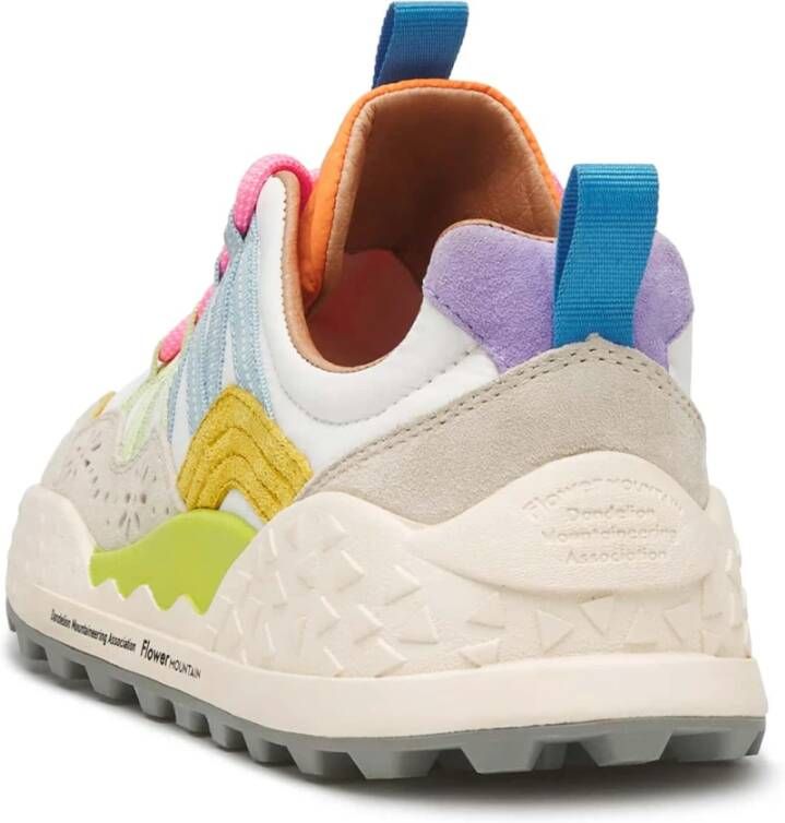 Flower Mountain Suede and technical fabric sneakers Washi Woman Multicolor Dames