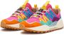 Flower Mountain Suede and technical fabric sneakers Washi Woman Multicolor Dames - Thumbnail 4