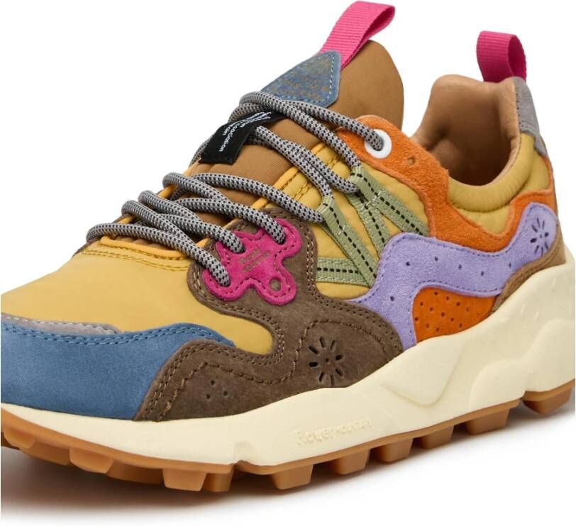 Flower Mountain Suede and technical fabric sneakers Yamano 3 UNI Multicolor Dames