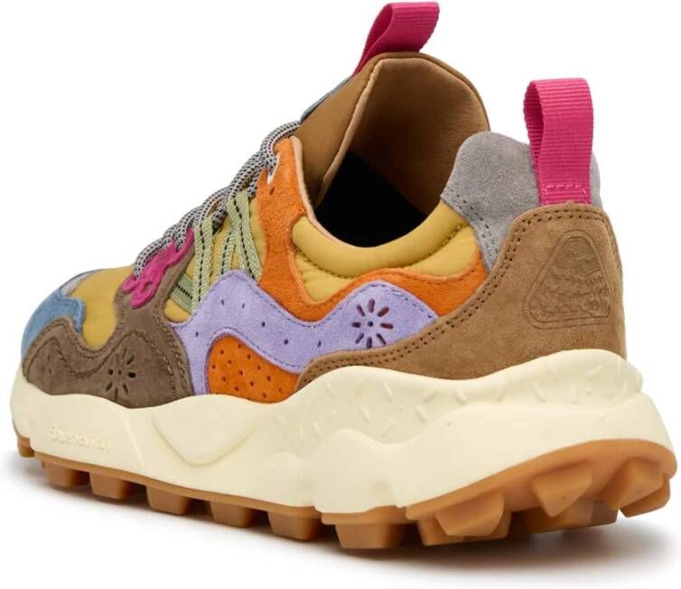 Flower Mountain Suede and technical fabric sneakers Yamano 3 UNI Multicolor Dames