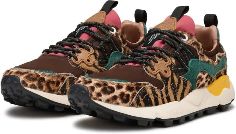 Flower Mountain Suede and technical fabric sneakers Yamano 3 UNI Multicolor Dames