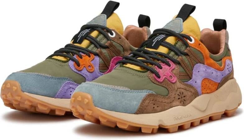 Flower Mountain Suede and technical fabric sneakers Yamano 3 UNI Multicolor Unisex