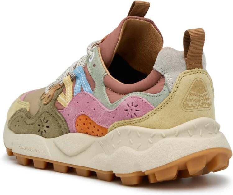 Flower Mountain Suede and technical fabric sneakers Yamano 3 Woman Multicolor Dames