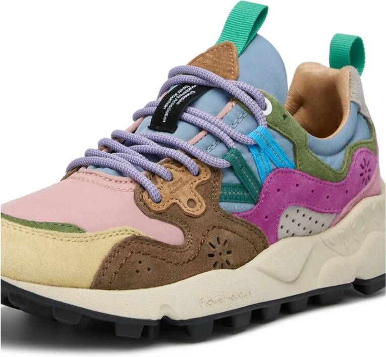 Flower Mountain Suede and technical fabric sneakers Yamano 3 Woman Multicolor Dames