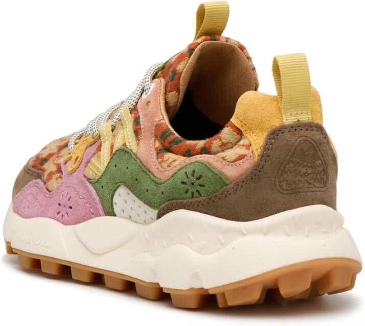 Flower Mountain Suede and technical fabric sneakers Yamano 3 Woman Multicolor Dames