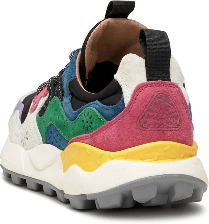 Flower Mountain Suede and technical fabric sneakers Yamano 3 Woman Multicolor Dames