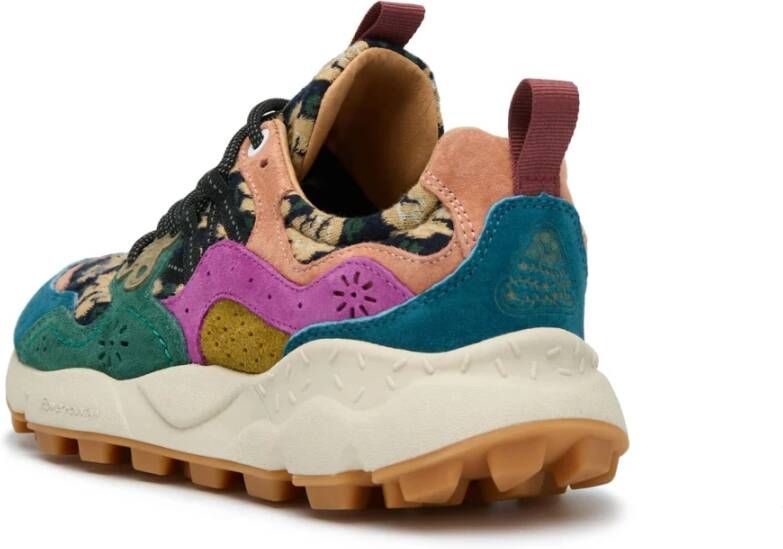 Flower Mountain Suede and technical fabric sneakers Yamano 3 Woman Multicolor Dames