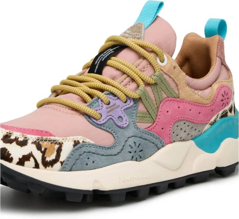 Flower Mountain Suede and technical fabric sneakers Yamano 3 Woman Multicolor Dames