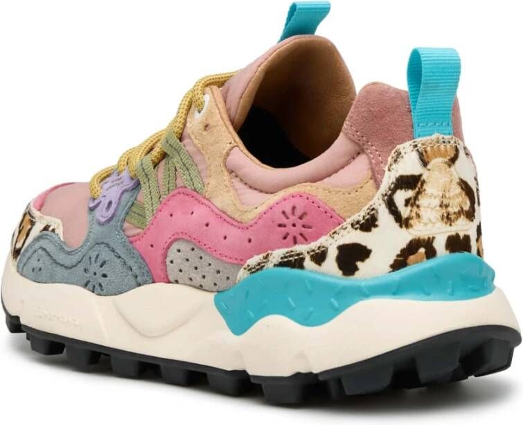 Flower Mountain Suede and technical fabric sneakers Yamano 3 Woman Multicolor Dames