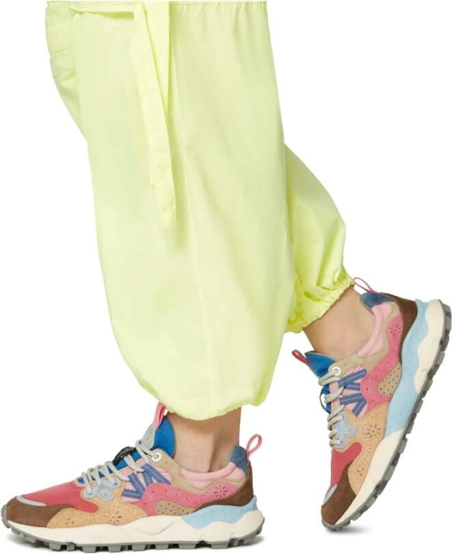 Flower Mountain Suede and technical fabric sneakers Yamano 3 Woman Multicolor Dames