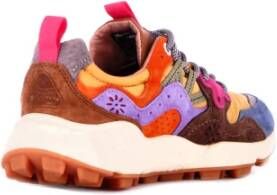 Flower Mountain Suède Logo Sneakers Rubberen Zool Multicolor Dames