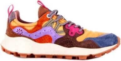 Flower Mountain Suède Logo Sneakers Rubberen Zool Multicolor Dames