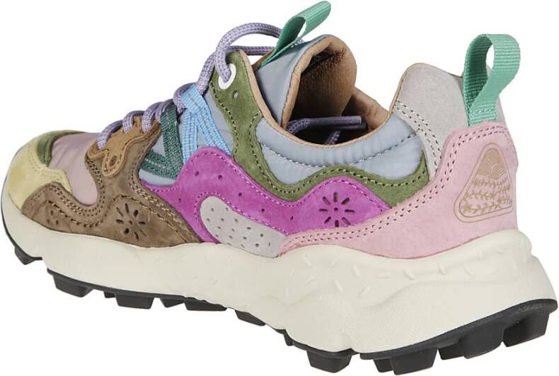 Flower Mountain Suede Nylon Stijlvolle Sneakers Multicolor Dames