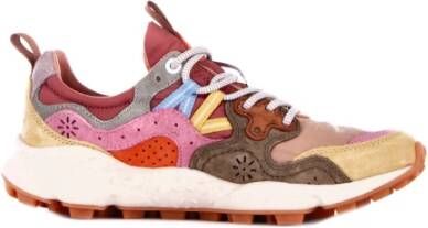 Flower Mountain Suède Rubberen Zool Sneakers Multicolor Dames