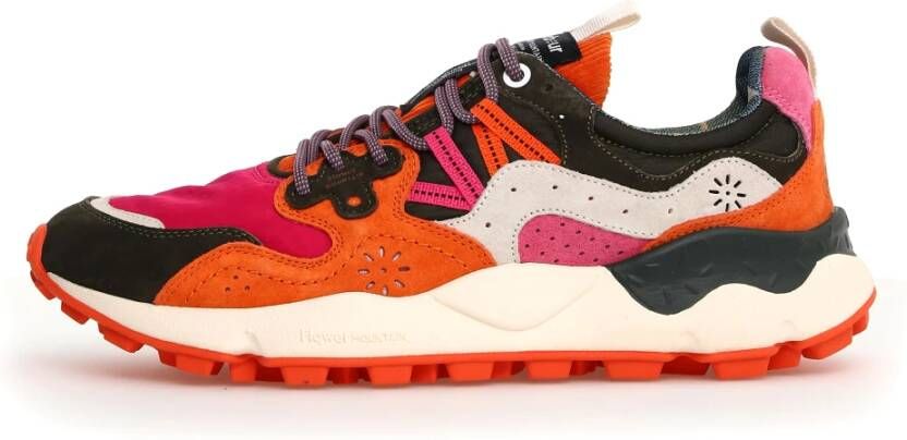 Flower Mountain Suède Sneakers met Rubberen Zool Multicolor Dames