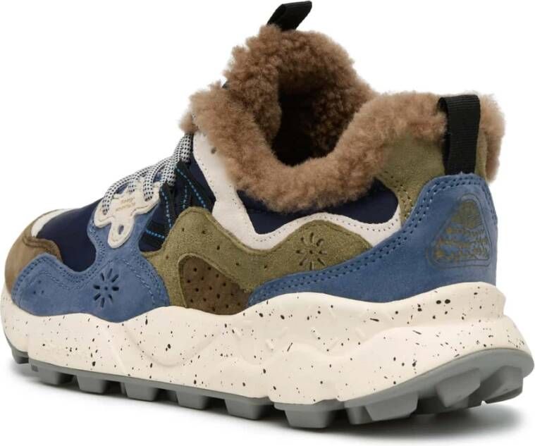 Flower Mountain Suede technical fabric and wool sneakers Yamano 3 MAN Multicolor Heren