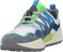 Flower Mountain Suede and technical fabric sneakers Washi MAN Blue Heren - Thumbnail 4