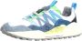 Flower Mountain Suede and technical fabric sneakers Washi MAN Blue Heren - Thumbnail 31