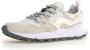 Flower Mountain Witte Suède Sneakers met Getande Zool White Dames - Thumbnail 2