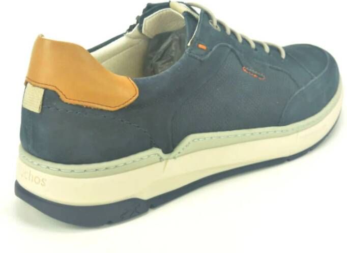 Fluchos Blauw Nubuck Sport Schoenen Blue Heren