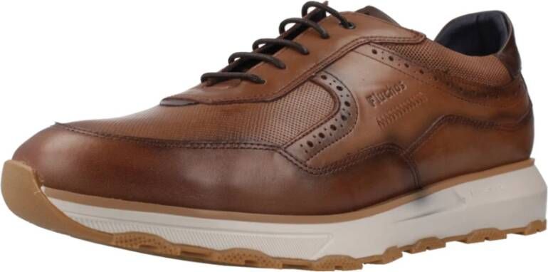 Fluchos Casual Sneakers voor Dagelijks Comfort Brown Heren