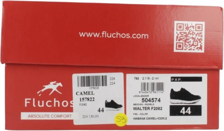 Fluchos Casual Sneakers voor Dagelijks Comfort Brown Heren