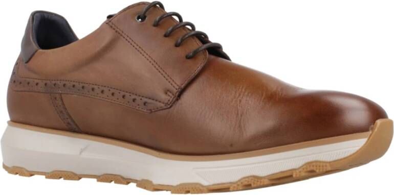 Fluchos Casual Veterschoenen Brown Heren