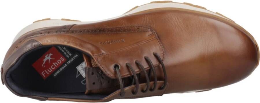 Fluchos Casual Veterschoenen Brown Heren