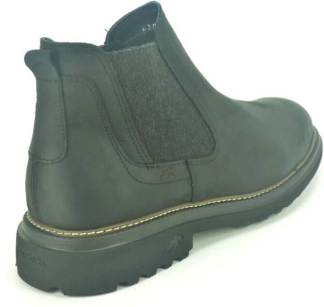 Fluchos Chelsea Boot Zwart Leer Black Heren