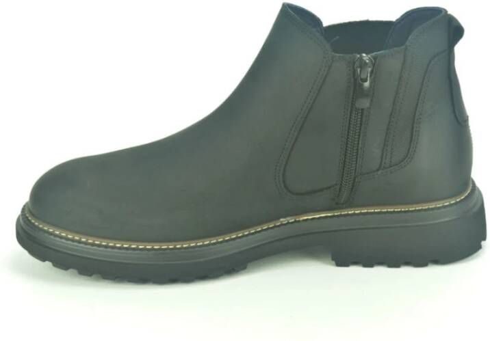 Fluchos Chelsea Boot Zwart Leer Black Heren