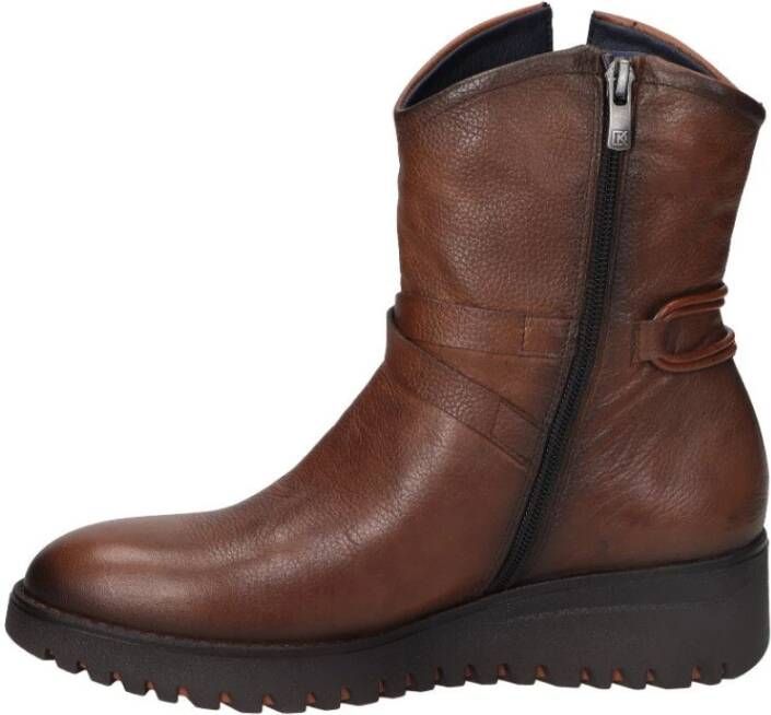 Fluchos Dames Enkellaarzen Brown Dames