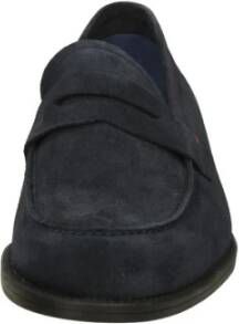 Fluchos Klassieke Leren Loafer Schoen Blue Heren