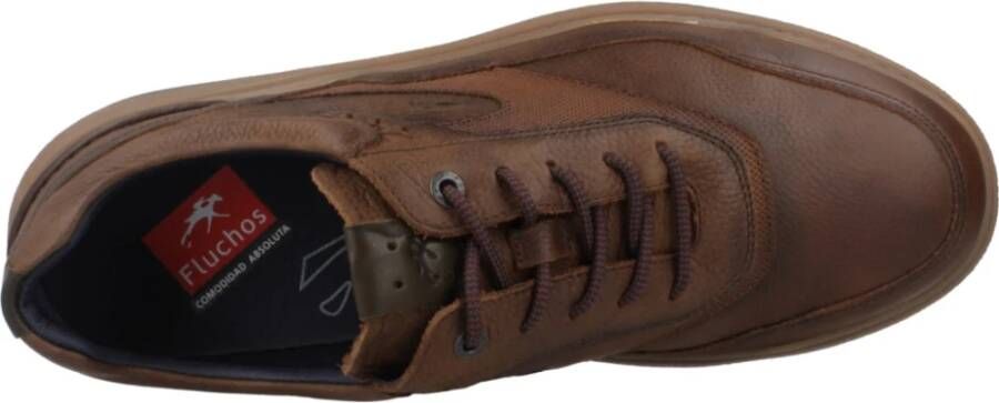 Fluchos Sportieve Vetersneakers Brown Heren