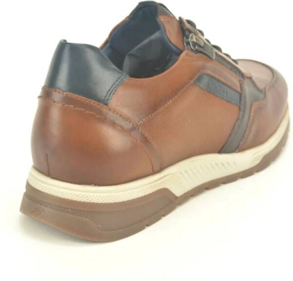 Fluchos Stijlvolle Cognac Runner Schoenen Brown Heren