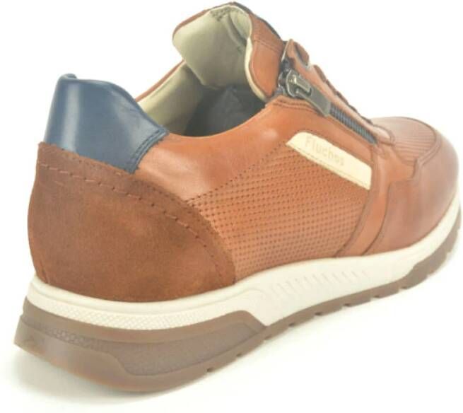 Fluchos Stijlvolle Cognac Runner Schoenen Brown Heren