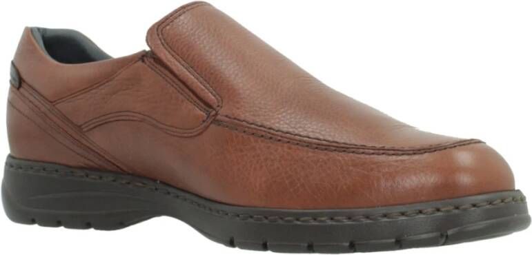 Fluchos Stijlvolle Loafers met Zijrubbers Brown Heren