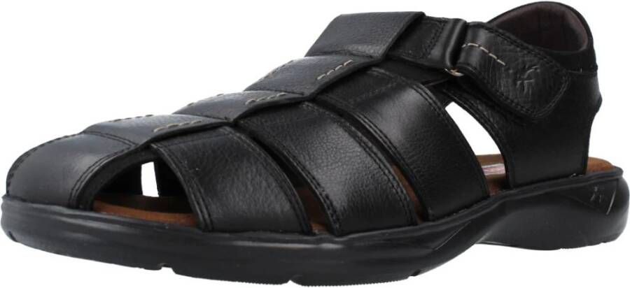 Fluchos Stijlvolle platte sandalen voor mannen Black Heren