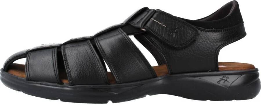 Fluchos Stijlvolle platte sandalen voor mannen Black Heren