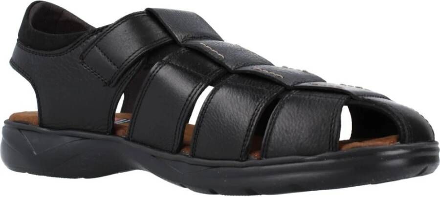 Fluchos Stijlvolle platte sandalen voor mannen Black Heren