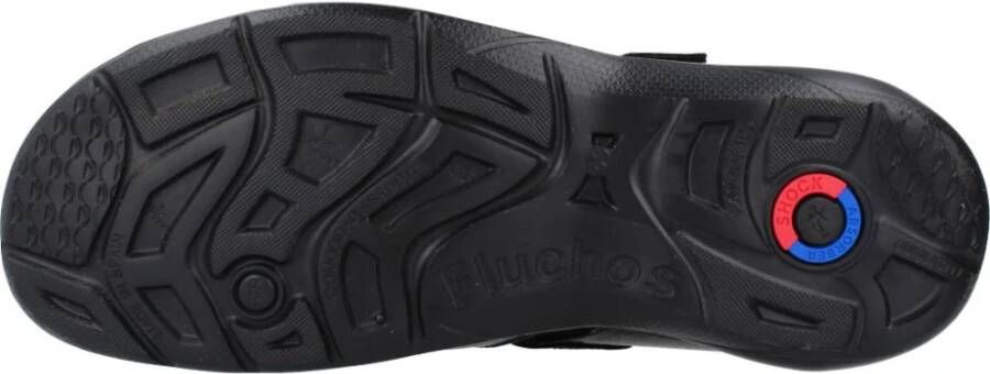 Fluchos Stijlvolle platte sandalen voor mannen Black Heren