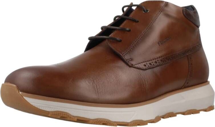 Fluchos Stijlvolle Veterschoenen Brown Heren