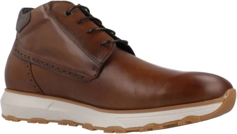 Fluchos Stijlvolle Veterschoenen Brown Heren