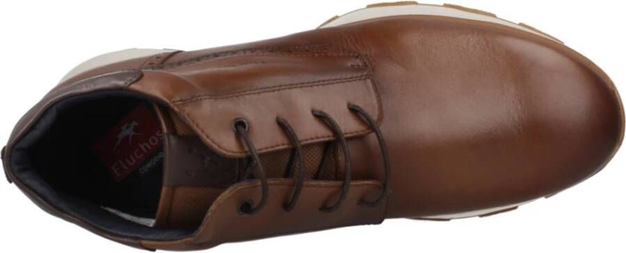 Fluchos Stijlvolle Veterschoenen Brown Heren