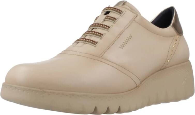 Fluchos Vetersneakers Beige Dames