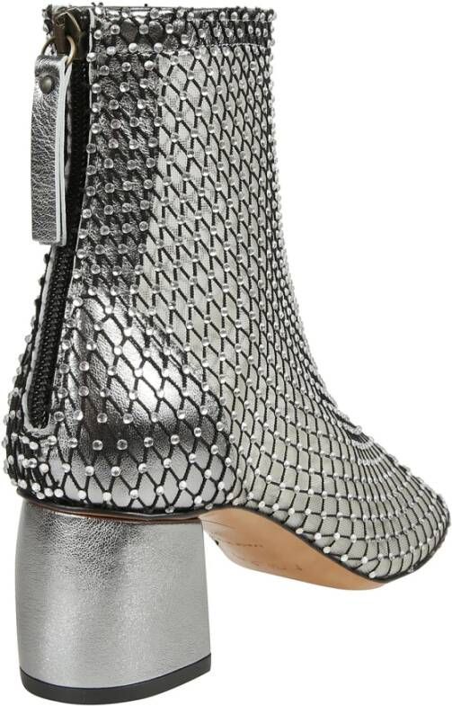 Forte Chique Mesh Strass Laarsjes Gray Dames