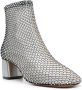 Forte Zwarte Mesh Hak Enkellaarzen Gray Dames - Thumbnail 3