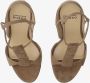 Francesco Russo Beige Suède Sandalen met Open Neus en Bedekte Hak Beige Dames - Thumbnail 2